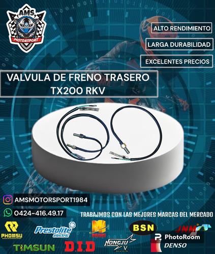 Valvula De Freno Trasero Tx200 Rkv