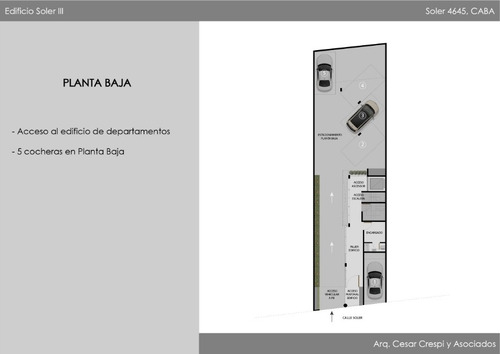Imagen 4 de 4 de Departamento 3 Ambientes Palermo Soho Estrenar
