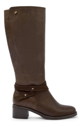 Botas Casuales Mujer 16 Hrs J019 Cuero Negro