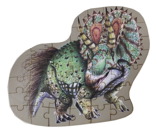 Rompecabezas Dinosaurios 45 Piezas Triceratops Familiarmente