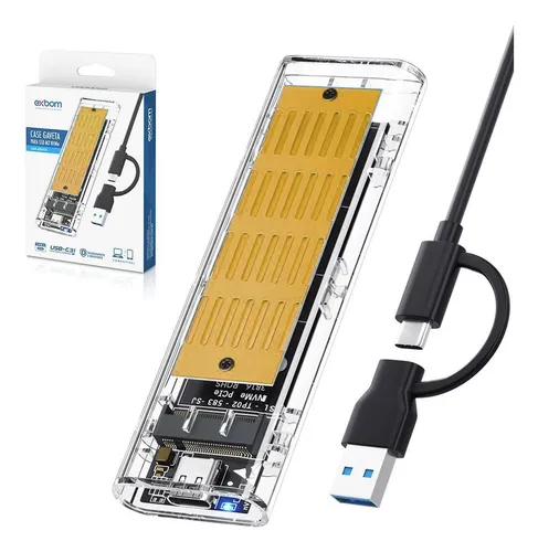 comprar Case Externo Pu002F Ssd M2 Nvme Ngff 10 Gbps T-c Usb 3.1 B M Key