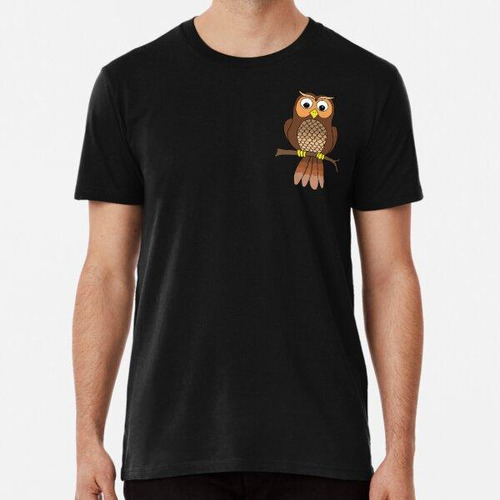 Remera Wise Owl Cartoon Diseño Digital Algodon Premium