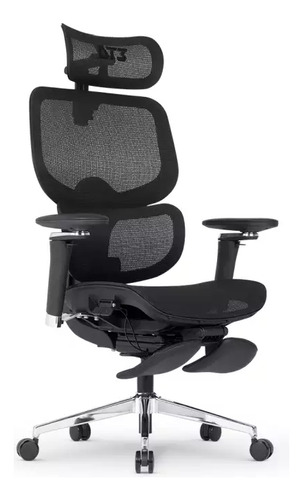 Cadeira Escritório Dt3 Office Ergonomie Ft Black - 14435-7 Cor Preto Material Do Estofamento Mesh Polytex