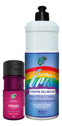 Kit 1 Pônei + 1 Creme Diluidor 900ml - Kamaleão Color