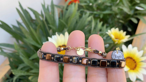 Pulsera Michely Tila Plata Oro Miyuki