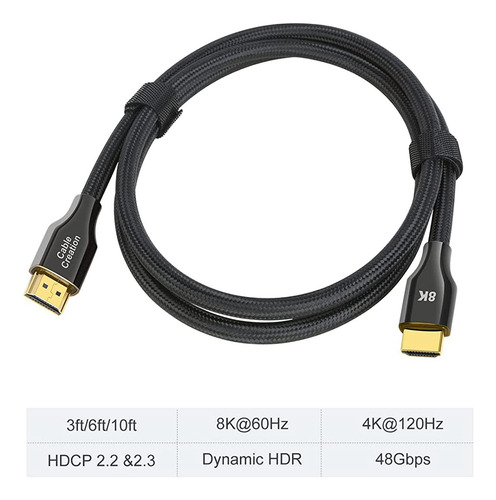 Cable Hdmi De Alta Velocidad Color Negro Para Dispositivos