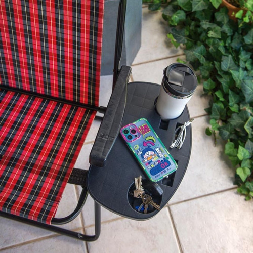 Mesa Portátil Para Cadeira De Praia Com Porta Copos Celular