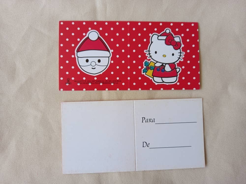 Hello Kitty - Mini Tarjetita Navidad -  Para .. / De ..