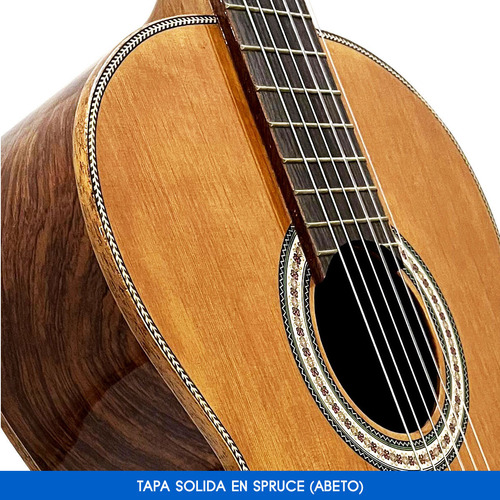 Guitarra Clásica Rómulo García F-600 Concierto - Tapa Sólida