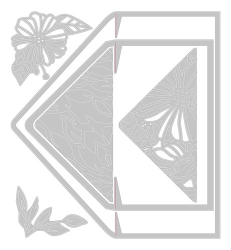 Scrapbooking Set De 6 Troqueles - Revestimientos De Sobres 1