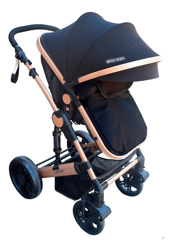 Imagen 3 de 8 de Cochecito Mega Baby Cuna Paseo Bebe Lanin Convertible