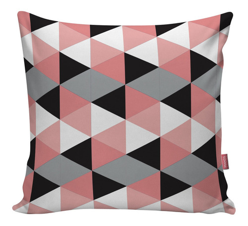 Kit 02 Capa De Almofada Decoração Casa Quarto Rosa E Cinza