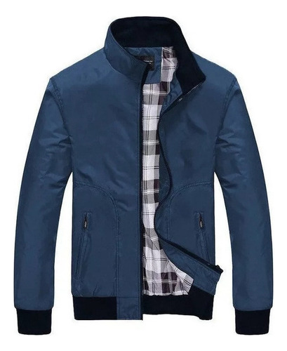 Casual De Otoño Para Hombre Con Cremallera Y Cuello Alto