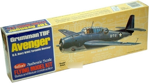 Avion Tbf Avenger Guillows 509  Kit Armar Pintar Balsa Wood