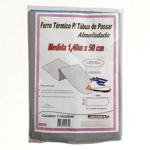 Imagem 3 de 10 de Capa Forro Térmico Para Tábua De Passar Roupa Com Espuma