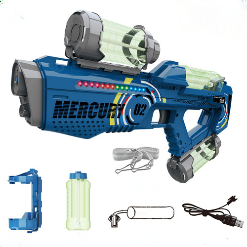 Pistola De Agua Mercury Multicarga Con Luces Led