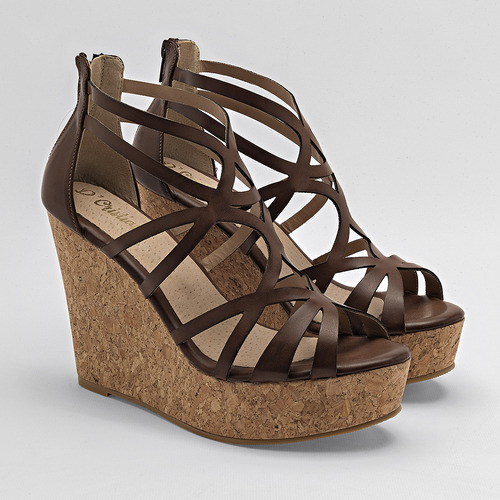 Sandalias Plataforma Mujer D Cristian Cafe 133-335