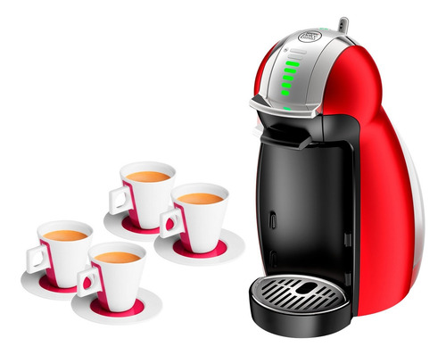 Cafetera Dolce Gusto Genio 2 Automática + 4 Tazas Orig Loi