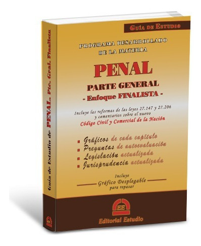 Penal Parte General Enfoque Finalista, De Guia De Estudio. Editorial Estudio En Español
