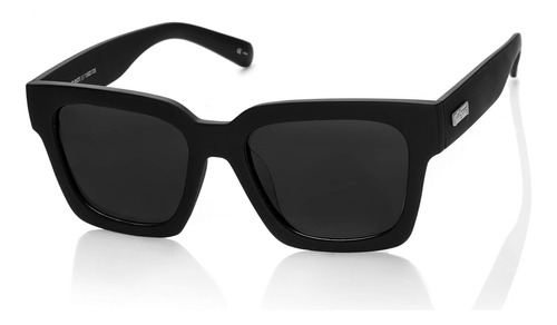 Le Specs Weekend Riot Anteojos De Sol Polarizados, Negro Mon