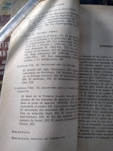 Historia Del Pueblo Judío. James Parkes. (1965/274 Pág.). (Usado)