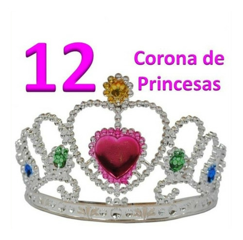 12 Tiara Coronas De Princesa Mayoreo Niñas Boda Despedida Dj