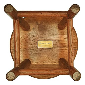 Taburete Para Niños Consdan, Taburete De Ordeño, Roble Culti