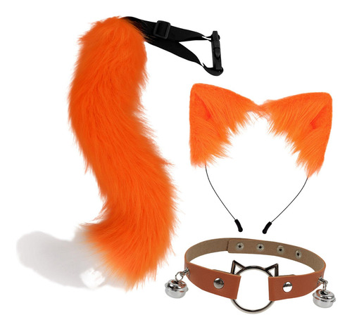 Conjunto De Orejas Y Cola De Gato, Diadema De Regalo Para
