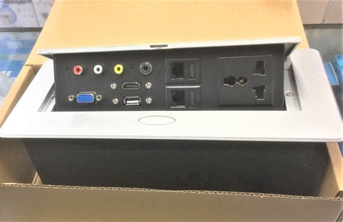 Placa Multimedia Escritorio Hdmi Vga Usb 2 Red Plug 2 Power
