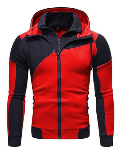 Sudadera Hombre Capucha Gorro Y Cierre Colores