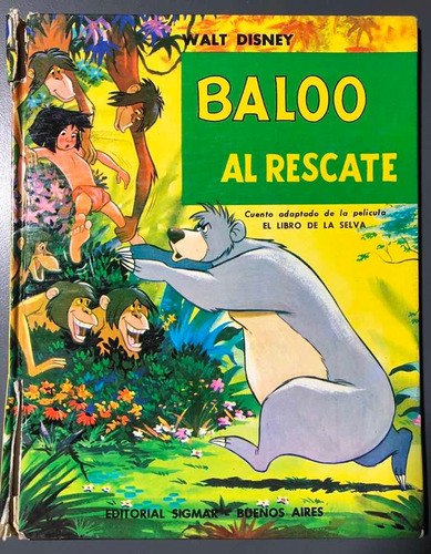 Cuento Infantil Baloo Al Rescate Disney Edit Sigmar 1968