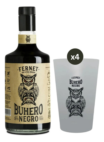 Aperitivo Fernet Buhero Negro 700ml - Edición Especial