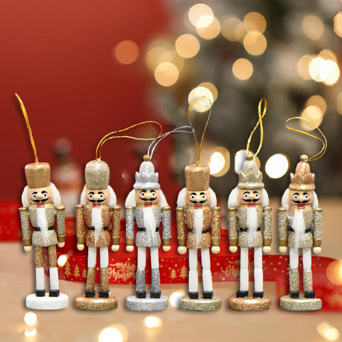 Figura De Cascanueces De 6 Piezas, Esculturas De Adorno Para