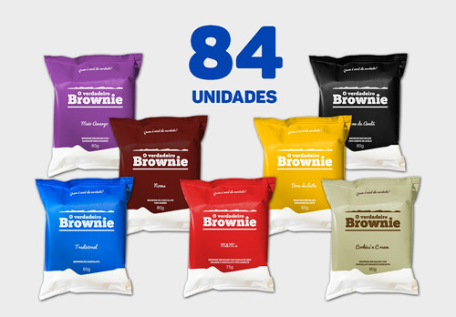 Combo Degustação - 12 De Cada Sabor - O Verdadeiro Brownie