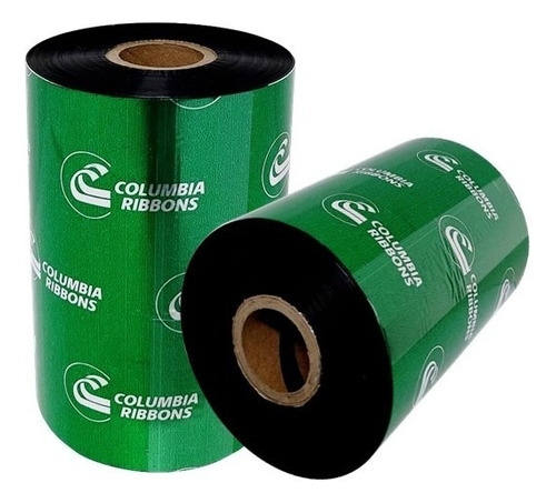 16 Ribbons De Cera Resina 110x450 Mts Impresora De Etiquetas Color Negro