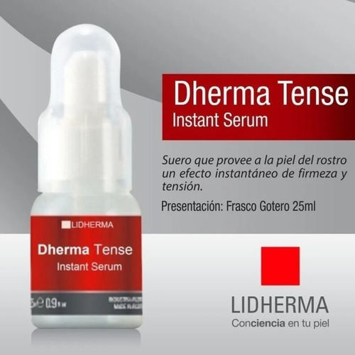 Lidherma Dherma Tense Instant Serum Concentrado Flaccidez Tipo De Piel Todo Tipo De Piel