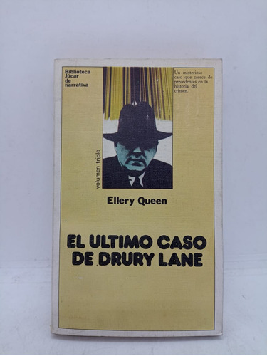 El Ultimo Caso De Drury Lane - Ellery Queen - Usado