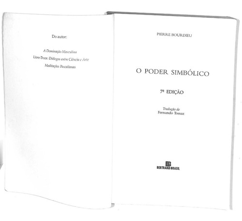Pierre Bourdieu - O Poder Simbólico (Usado)
