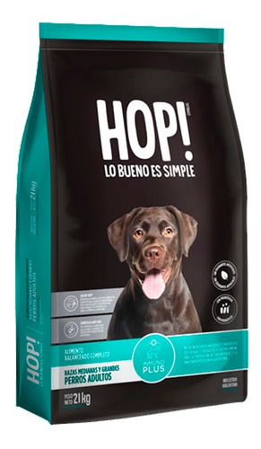 Alimento Perro Adulto Hop Mediana Grande 24 Kg Sabor Mix Tm