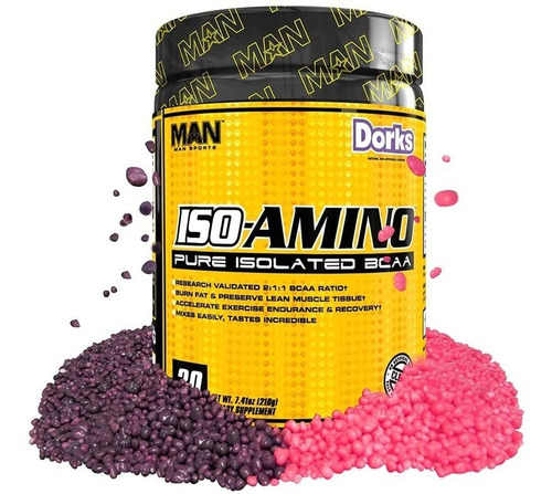 Man Sports Iso-amino Pure Isolated Bcaa - 30 Servicios -
