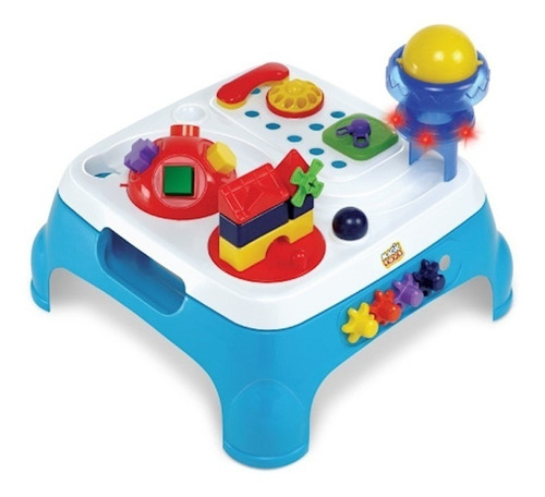 Mesa Pedagogica Maxi Atividades Azul C/ Som E Luz Magic Toys