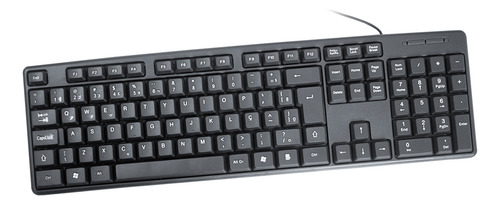 Teclado Kmex Standart Keyboard Kb-3728 Xp/vista/7/8/10 Cor de teclado Preto Idioma Português Brasil