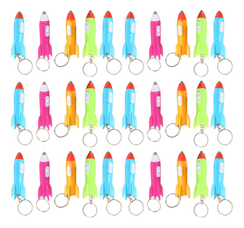 Llavero Rocket, Linterna, Regalo, 30 Unidades