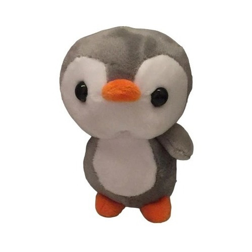 Peluche Pingüino 12 Cm (color Al Azar Entre Amarillo Y Gris)