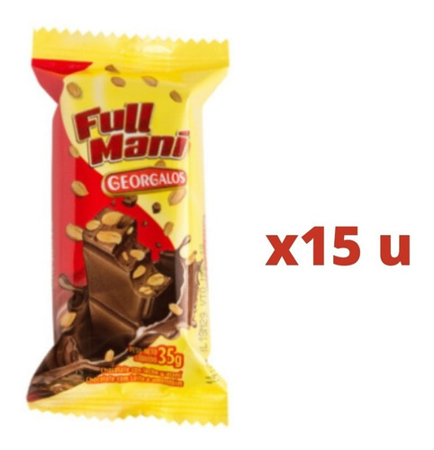 Chocolate Con Mani  Full Mani X35 Grms  *golosinas Del Sur*