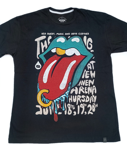 Remera Seaquest Tongue - Rolling Stones