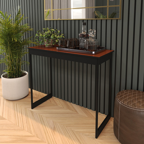 Aparador Buffet Retrô Cor Preto E Cobre Industrial Escandinavo Para Escritório Retrô Mod: Aparador Doca