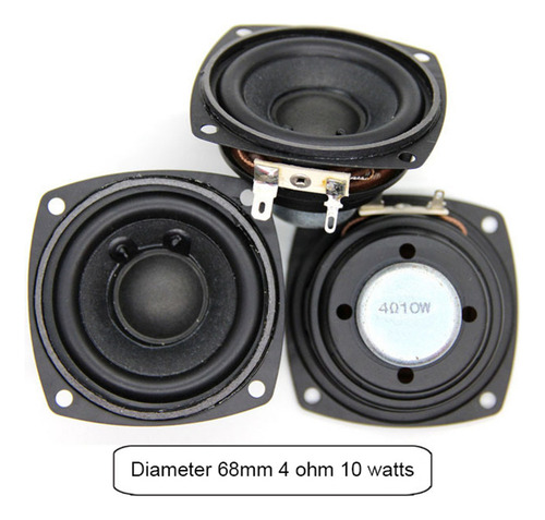 ¡ 4 Altavoces De Audio De 10 W, 66 Mm, 2,5 Pulgadas,
