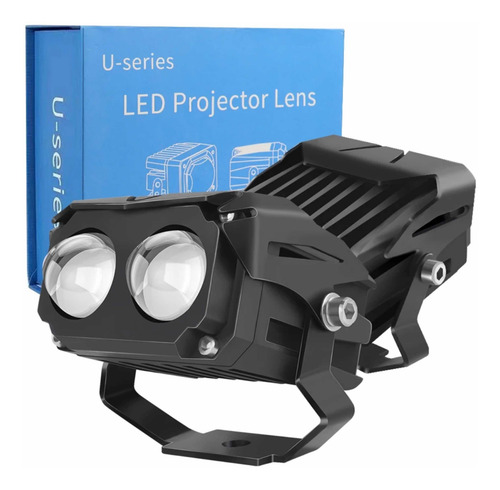 Neblinero Led Láser Rectangular Doble Función Largo Alcance