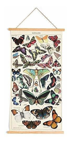 Pósteres - Papillons Butterflies - Canvas Wall Scroll Art Po